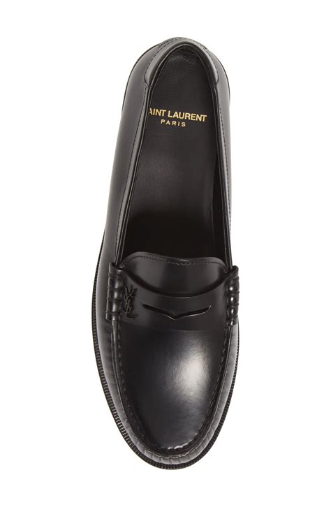 ysl white loafers